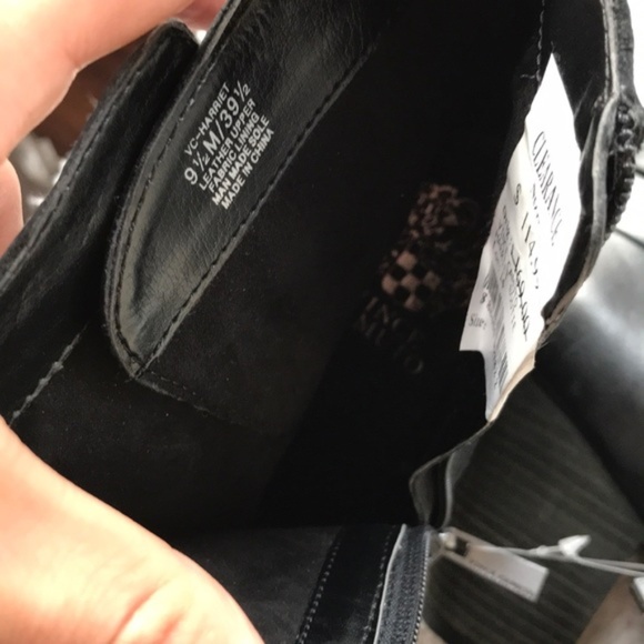 New Vince Camuto Harriet Bootie Black 9.5 Leather - Picture 7 of 8